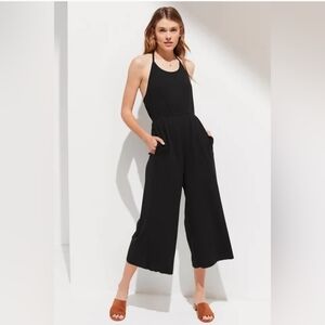 Urban Outfitters Black Sleeveless Jumpsuit